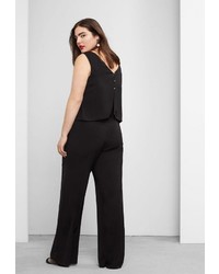 Черный комбинезон от Violeta BY MANGO