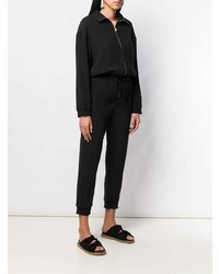 Черный комбинезон от Nanushka