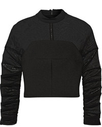 Черный короткий свитер от Balenciaga
