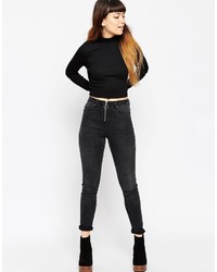 Черный короткий свитер от Asos