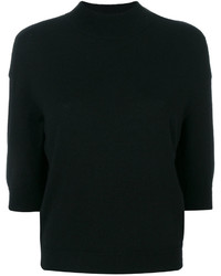 Черный короткий свитер от Giambattista Valli
