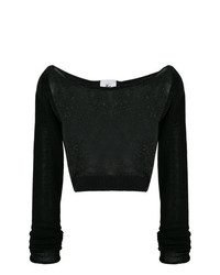 Черный короткий свитер от Lost & Found Rooms