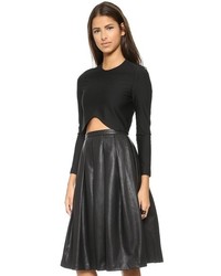 Черный короткий свитер от Blaque Label