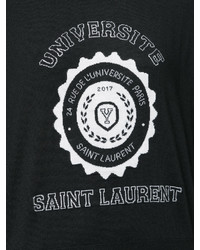 Черный короткий свитер от Saint Laurent
