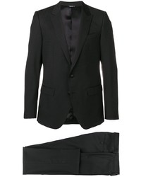 Черный костюм в клетку от Dolce & Gabbana