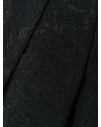 Черный костюм с цветочным принтом от Givenchy