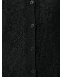 Женский черный кружевной кардиган от Givenchy