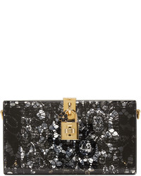 Черный кружевной клатч от Dolce & Gabbana