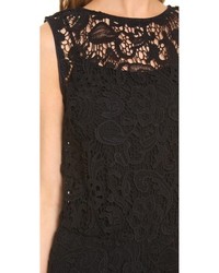 Черный кружевной комбинезон с шортами от Ella Moss