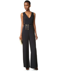 Черный кружевной комбинезон от Rachel Zoe