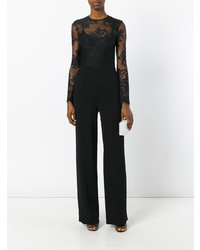Черный кружевной комбинезон от Zuhair Murad
