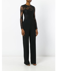 Черный кружевной комбинезон от Zuhair Murad
