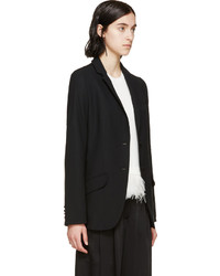 Женский черный кружевной пиджак от Erdem