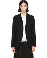 Женский черный кружевной пиджак от Erdem