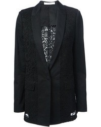 Женский черный кружевной пиджак от Givenchy