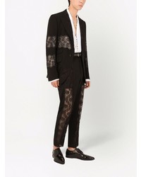 Мужской черный кружевной пиджак от Dolce & Gabbana