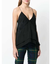 Черный кружевной топ без рукавов от IRO