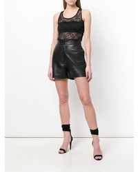 Черный кружевной топ без рукавов от Almaz