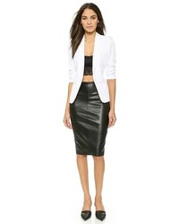 Черный кружевной укороченный топ