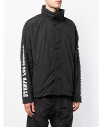 Мужской черный легкий бомбер с принтом от Stampd