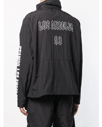 Мужской черный легкий бомбер с принтом от Stampd