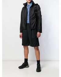 Мужской черный легкий бомбер от Prada