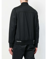 Мужской черный легкий бомбер от Valentino