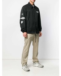 Мужской черный легкий бомбер от Lanvin