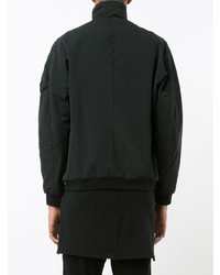 Мужской черный легкий бомбер от Julius