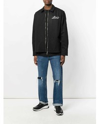 Мужской черный легкий бомбер от Soulland