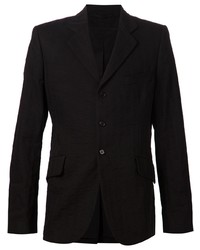 Мужской черный льняной пиджак от Ann Demeulemeester