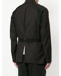 Мужской черный льняной пиджак от Abasi Rosborough