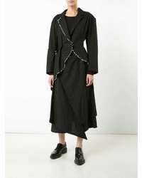 Женский черный льняной пиджак от Yohji Yamamoto