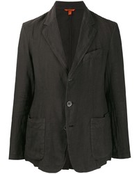Мужской черный льняной пиджак от Barena