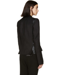 Женский черный льняной пиджак от Haider Ackermann