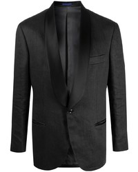 Мужской черный льняной пиджак от Brunello Cucinelli