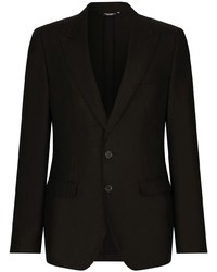 Мужской черный льняной пиджак от Dolce & Gabbana