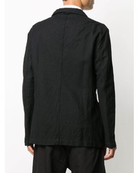 Мужской черный льняной пиджак от Casey Casey