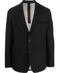 Мужской черный льняной пиджак от Forme D'expression