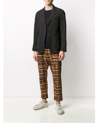 Мужской черный льняной пиджак от Barena