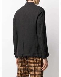 Мужской черный льняной пиджак от Barena