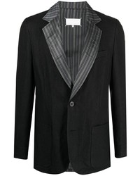 Мужской черный льняной пиджак от Maison Margiela