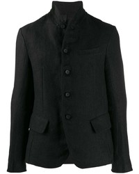 Мужской черный льняной пиджак от Masnada