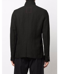 Мужской черный льняной пиджак от Uma Wang