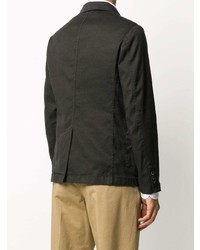 Мужской черный льняной пиджак от Barena