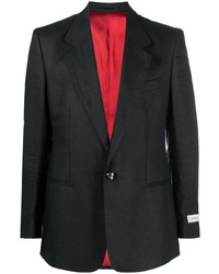 Мужской черный льняной пиджак от Roberto Cavalli