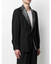 Мужской черный льняной пиджак от Maison Margiela