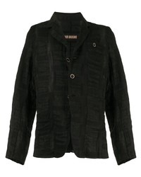 Мужской черный льняной пиджак от Uma Wang