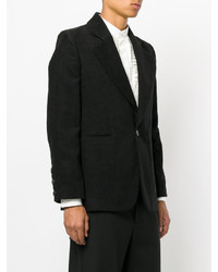 Мужской черный льняной пиджак от Ann Demeulemeester