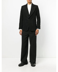 Мужской черный льняной пиджак от Ann Demeulemeester